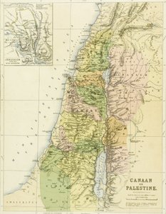 Map of Canaan, or Palestine, published by A.K Johnstone